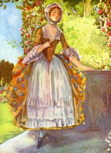 Costume de femme sous le règne de George II (1727-1760) - Dion Clayton Calthrop